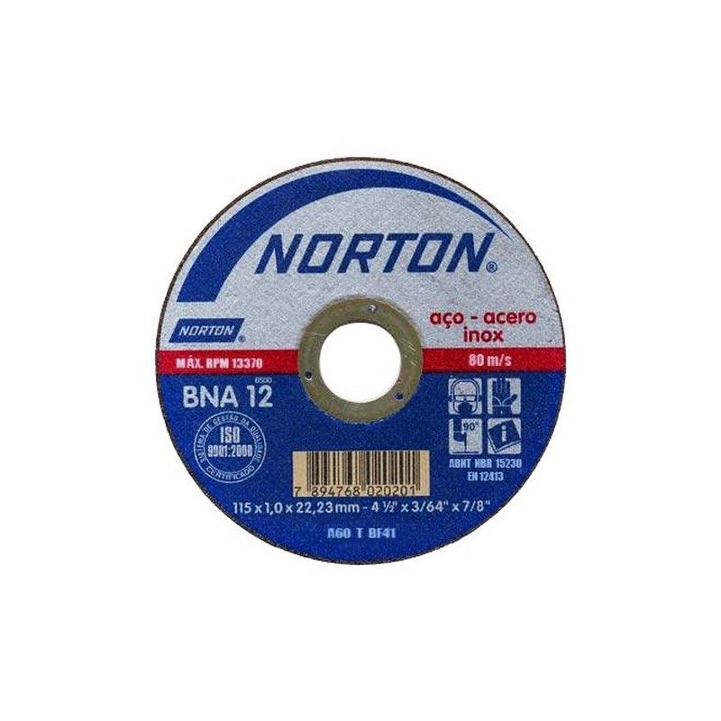 NORTON DISCO CORTE BNA 12 115 X 1.6 MM